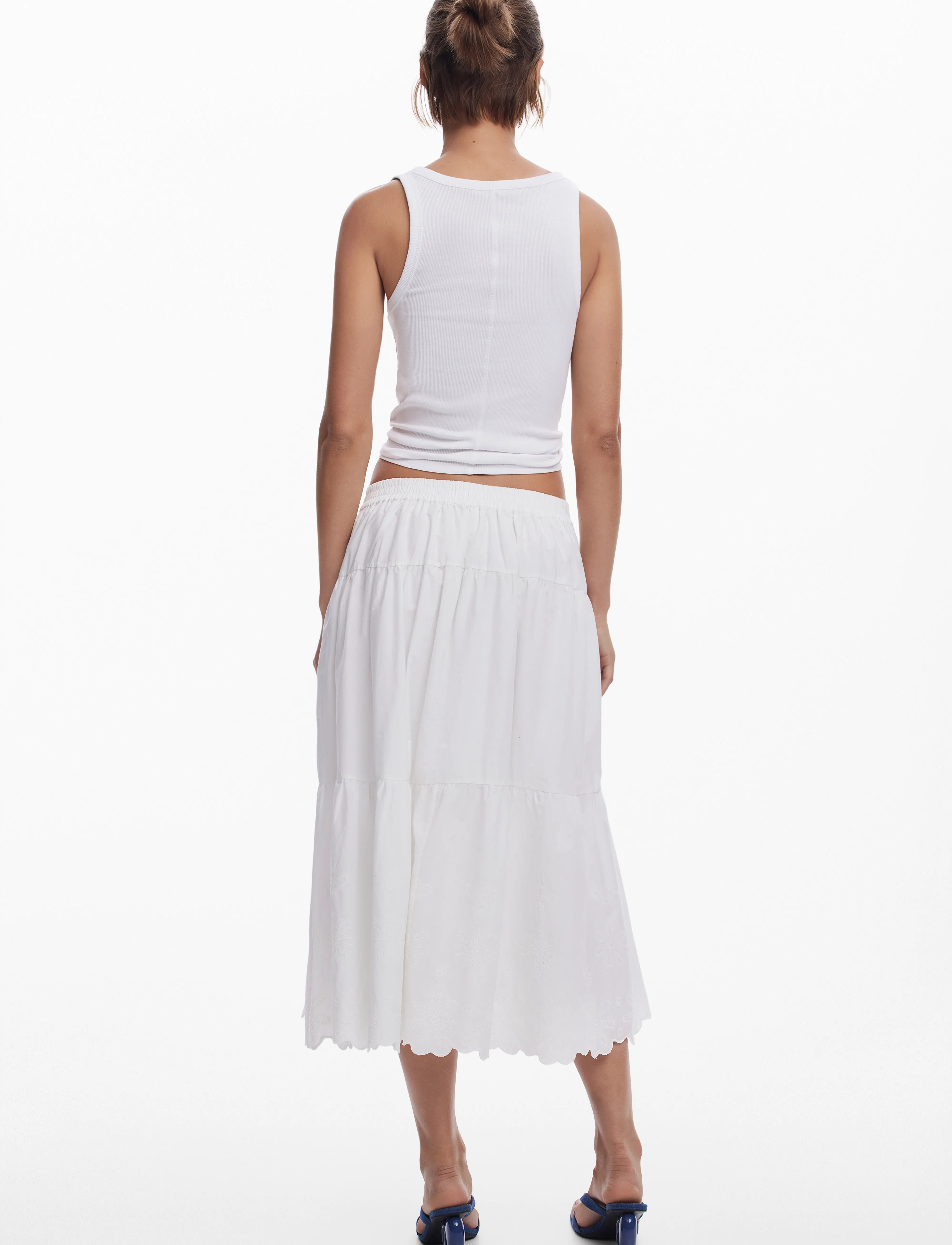 Desigual - TOLSTOI - midi skirts - white - 3