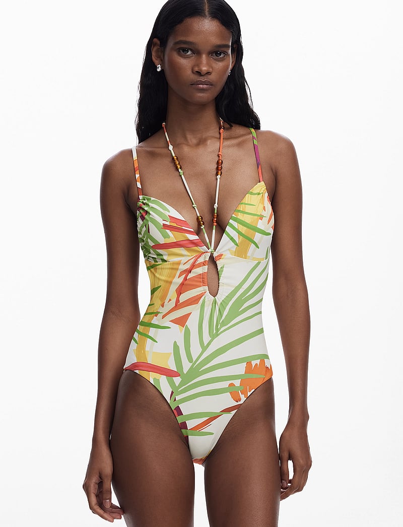 Desigual - BELICE TROPI ONE P. - badedragter - cream - 0