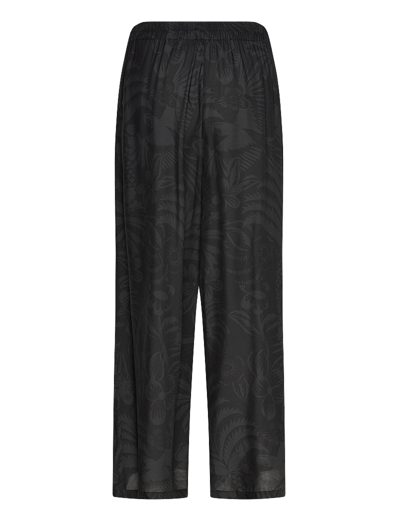 Desigual - COLIBRÍ PANT - hosen mit weitem bein - black - 2