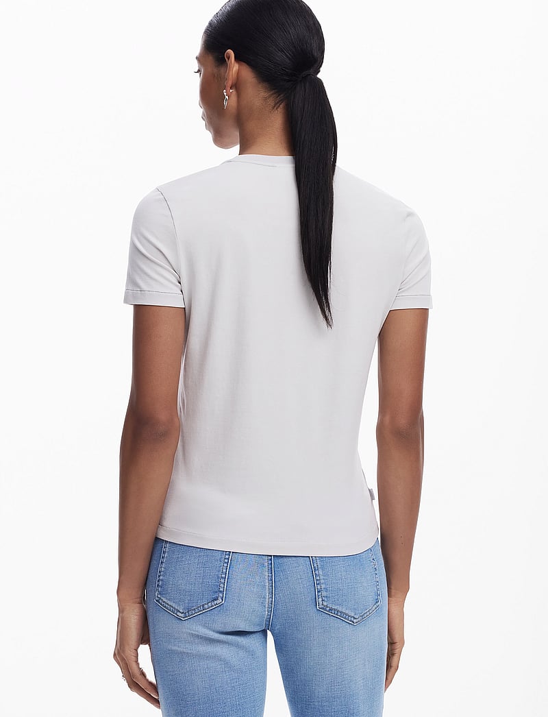 Desigual - LOVE DSGL - t-shirts - grey - 3