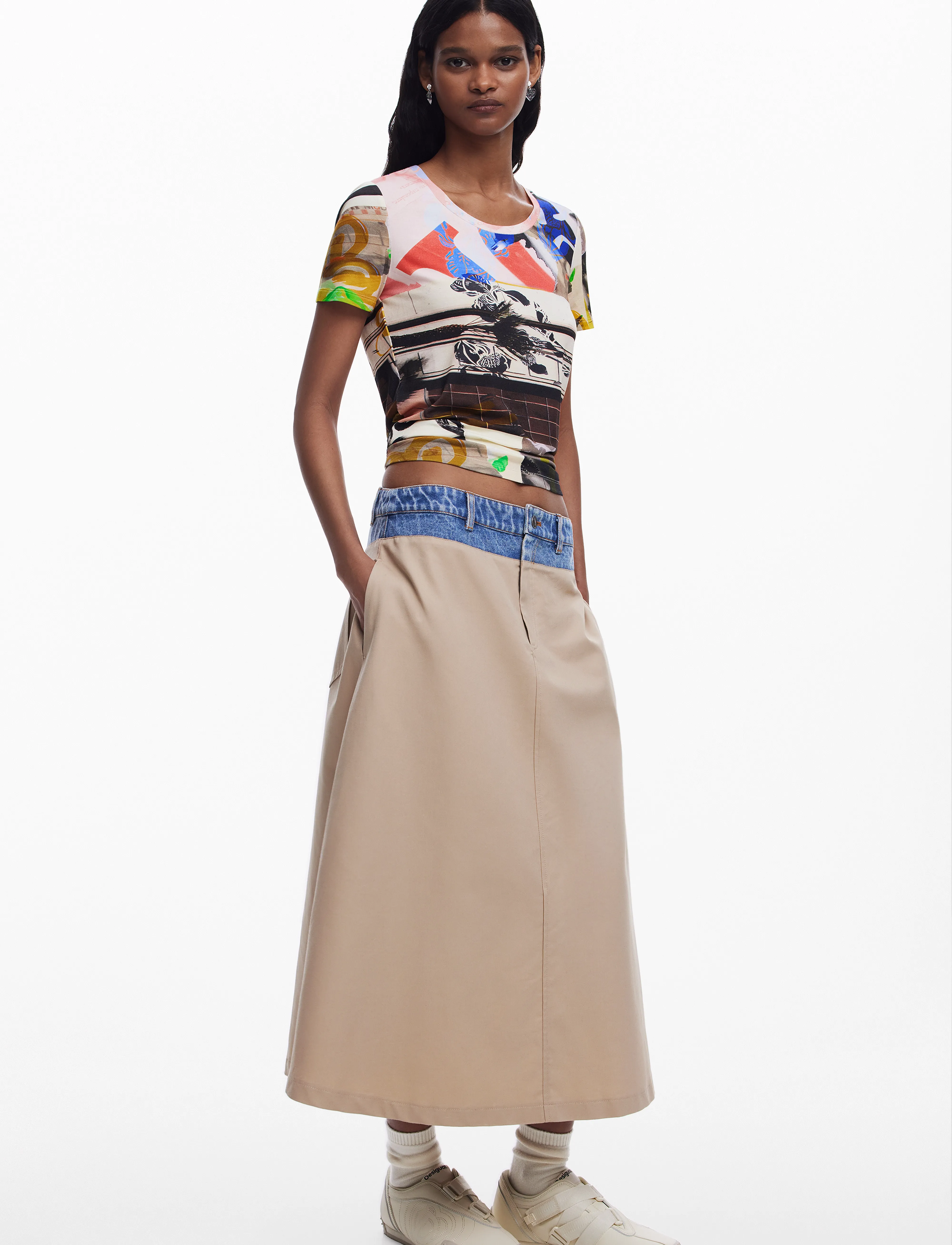 Desigual - COLLAGE - t-paidat - multi coloured - 4