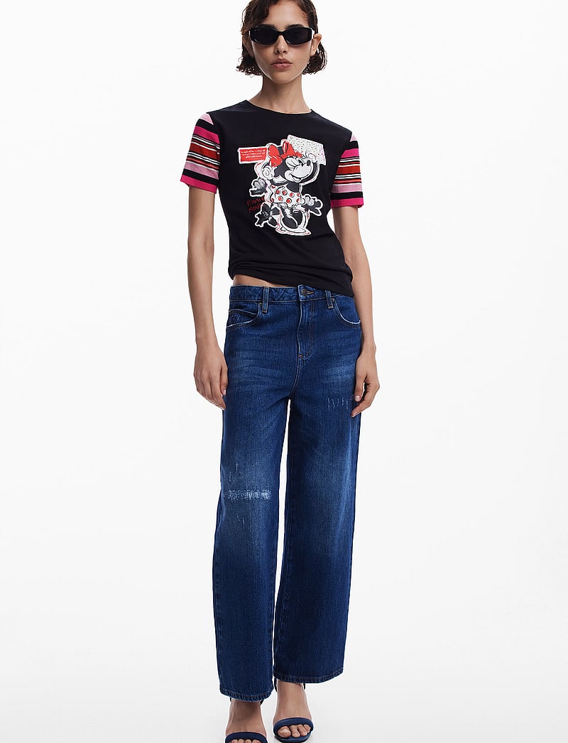 Desigual - MINNIE - t-shirts - black - 3
