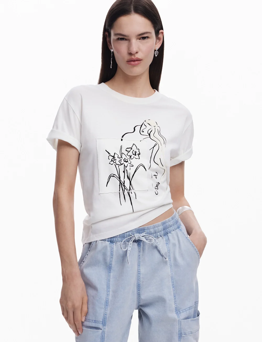 Desigual - PARAGUAY - t-shirts - white - 0