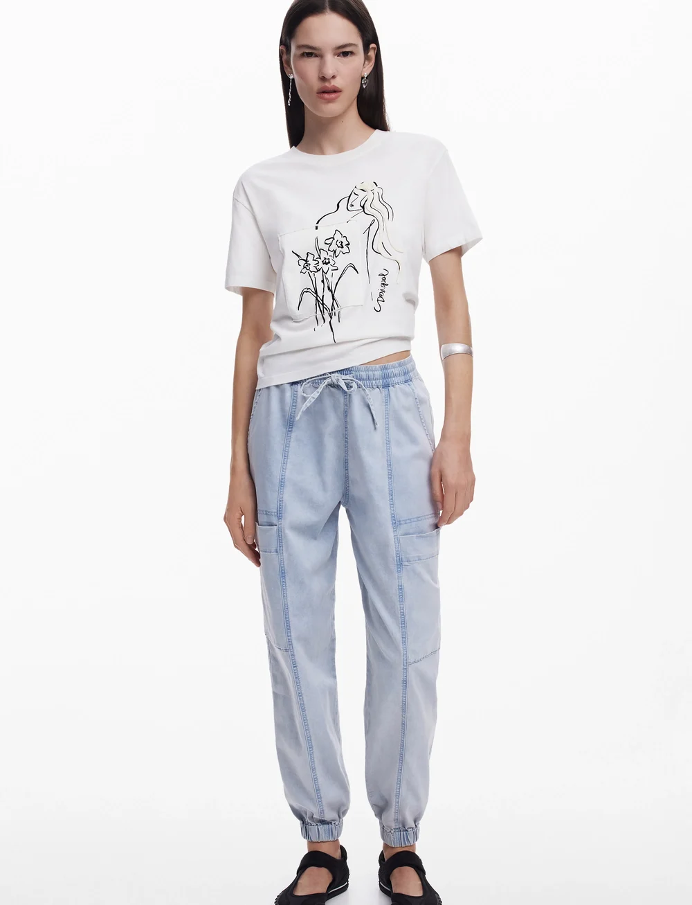 Desigual - PARAGUAY - t-shirts - white - 4