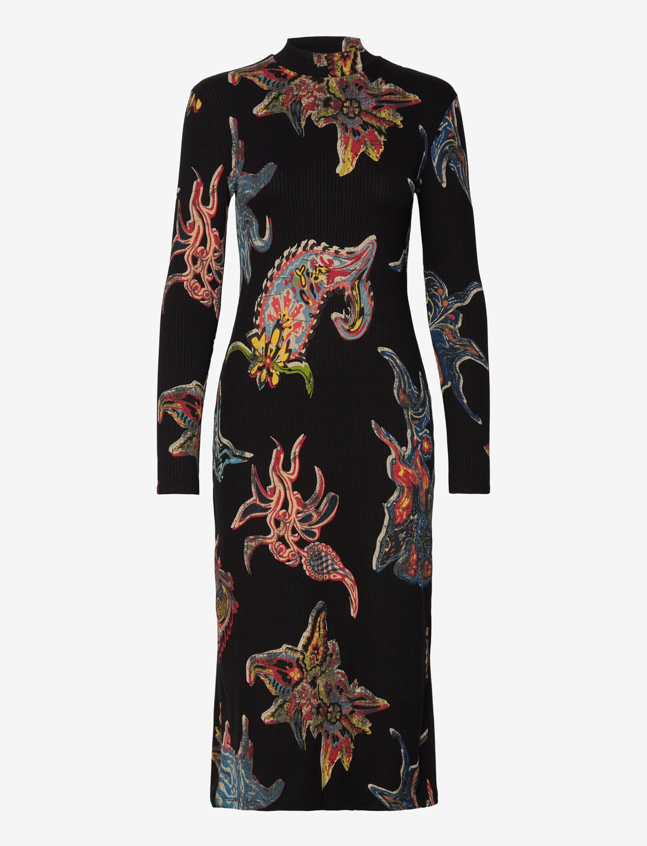 Desigual Melted Paisleys Lac – midi jurken – winkel bij Booztlet