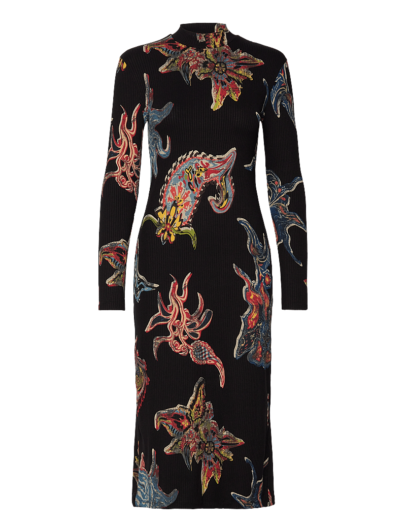 Desigual Melted Paisleys Lac – midi jurken – winkel bij Booztlet