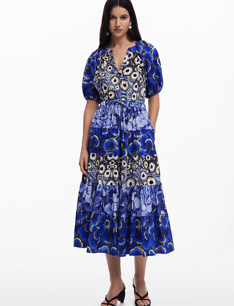 Desigual - CELLS LONG LACROIX - suvekleidid - navy - 0