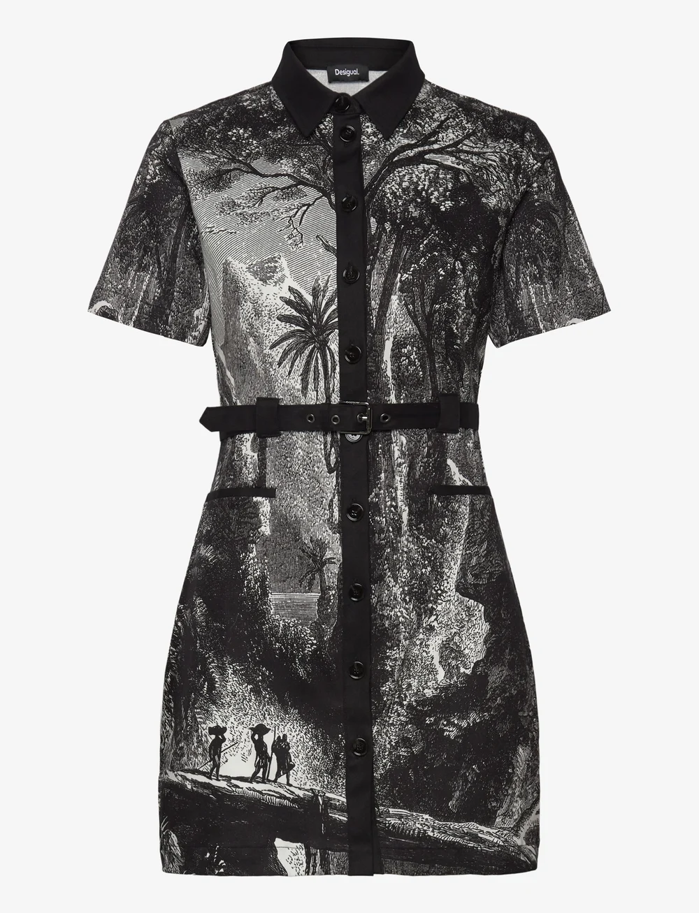 Desigual - TROPIC LITOGRAPHY LA - shirt dresses - black - 1