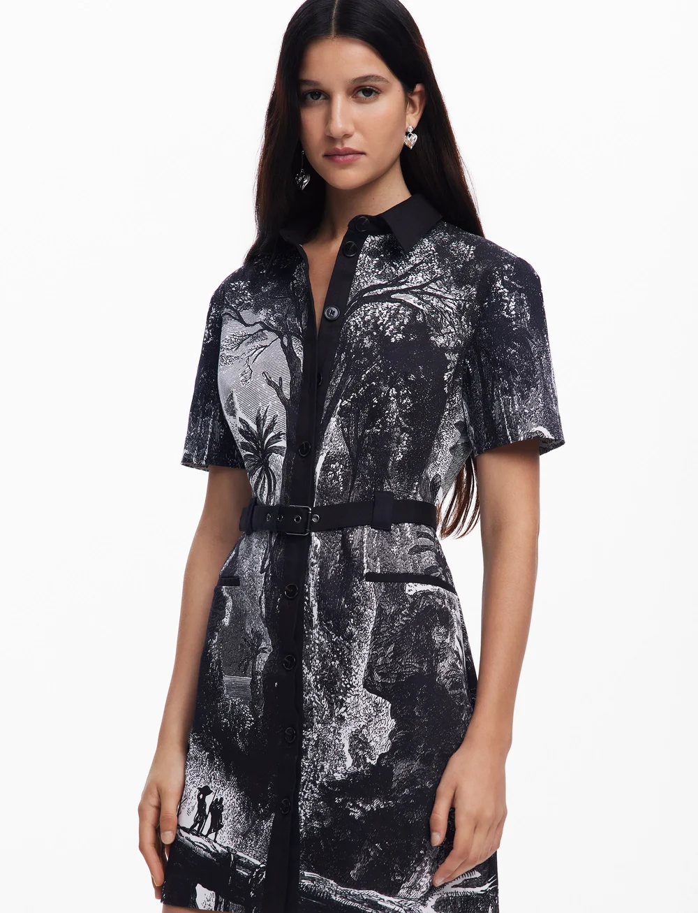 Desigual - TROPIC LITOGRAPHY LA - shirt dresses - black - 0
