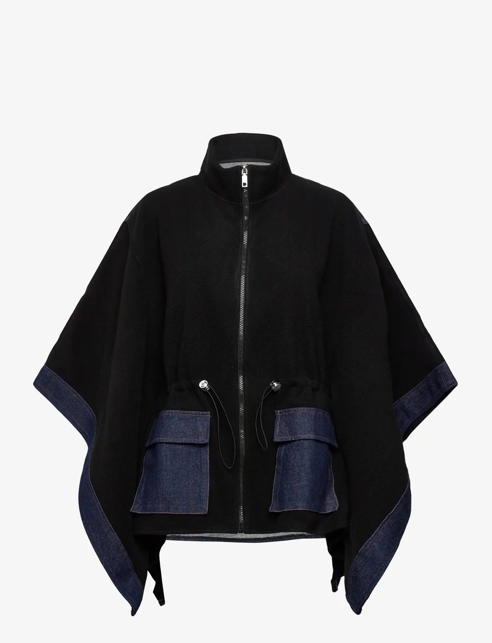 Desigual - PONCHO DENIM ALDAMA - denimjakker - black - 1