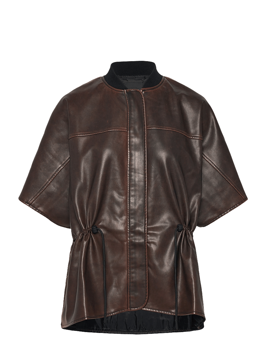 Desigual - PONCHO RICHMOND BU - lederjacken - 6075 camel oscuro - 1