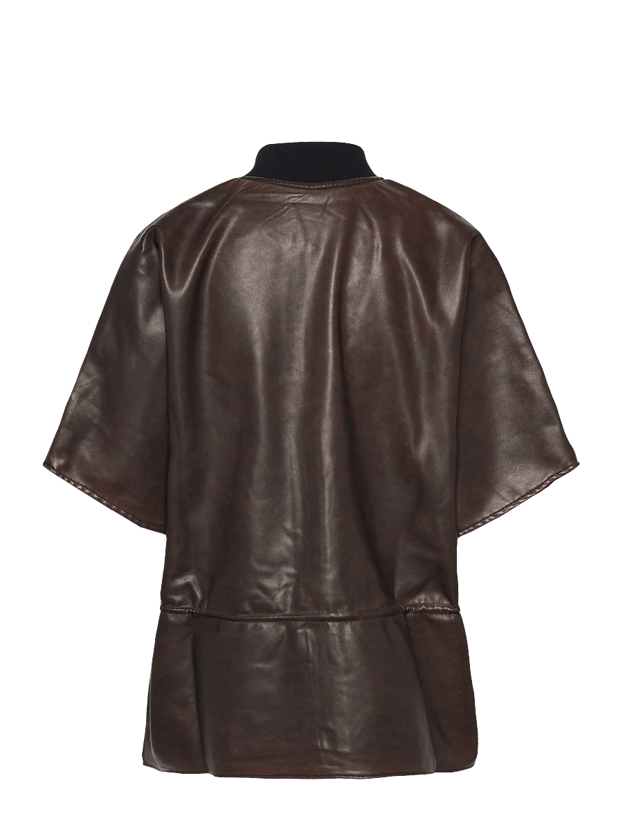 Desigual - PONCHO RICHMOND BU - lederjacken - 6075 camel oscuro - 2