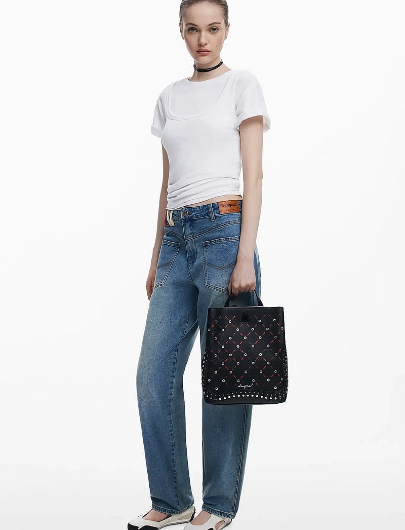 Desigual - YANKEE METAL PATCH S - taschen - black - 0