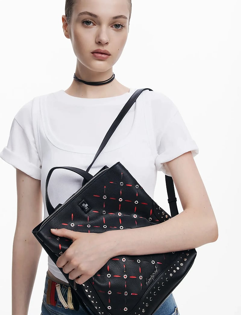 Desigual - YANKEE METAL PATCH S - taschen - black - 4