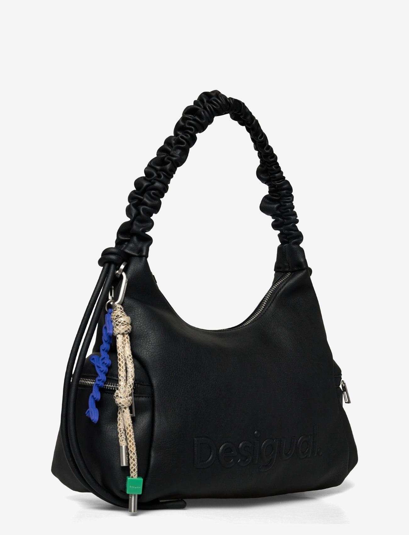 Sac à épaule Desigual Montville Half Logo - Noir - Bandoulière Réglable - Plusieurs Compartiments