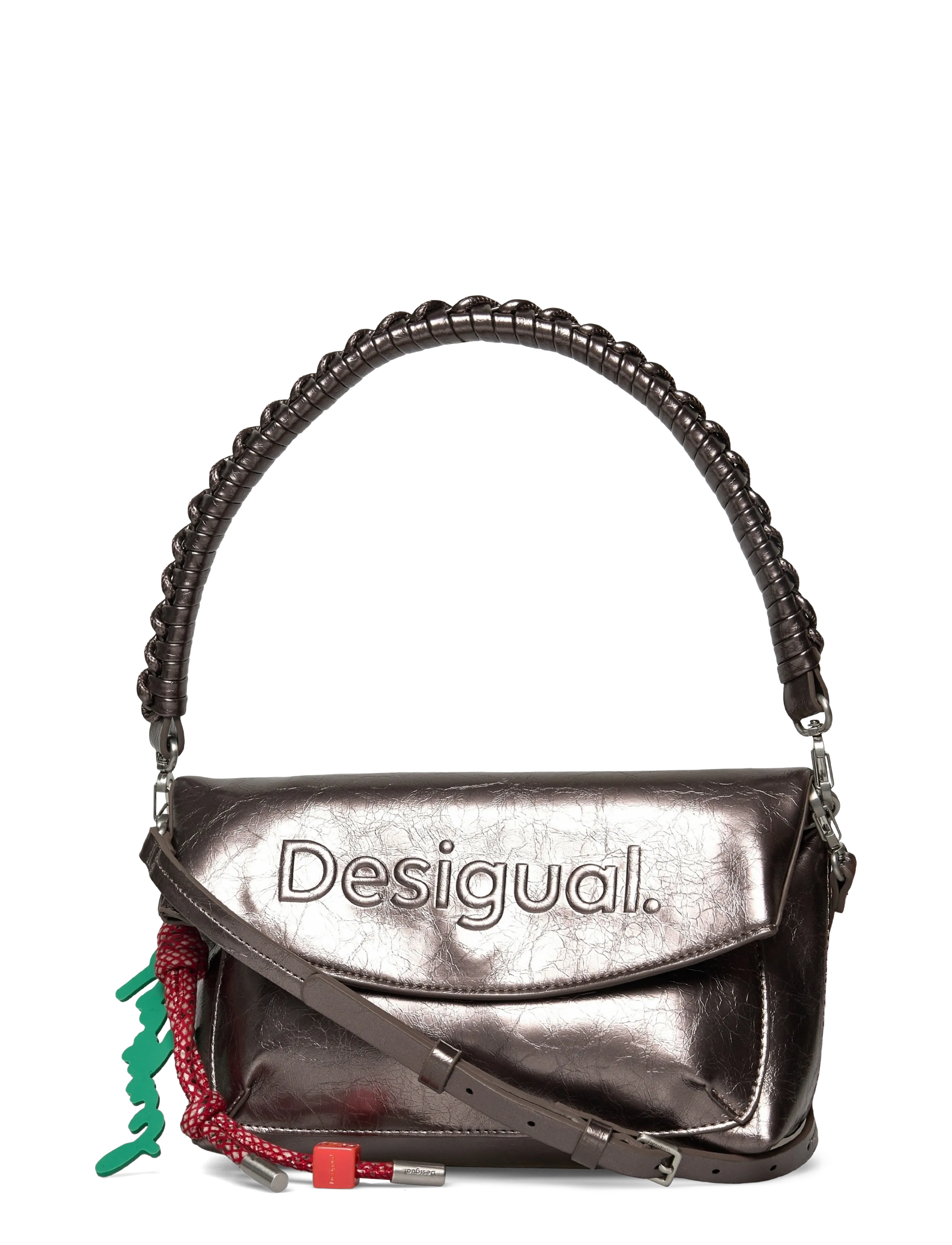 Desigual Half Logo Tr, One Size, Silver, Tasker > Små Skuldertasker-Crossbody-Tasker, Dame