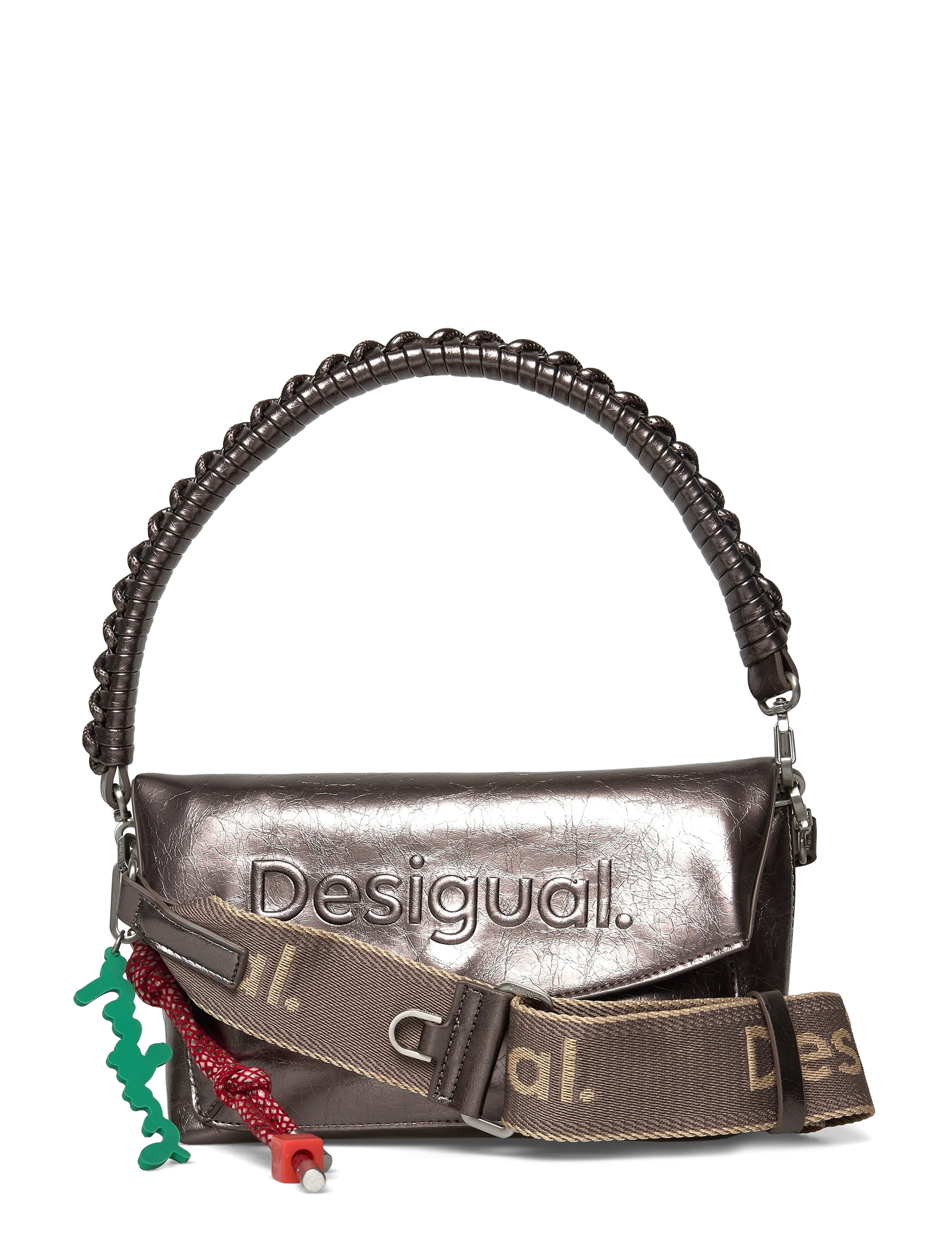 Desigual - HALF LOGO TR - vakarėlių drabužiai išparduotuvių kainomis - 9225 brushed silver - 3