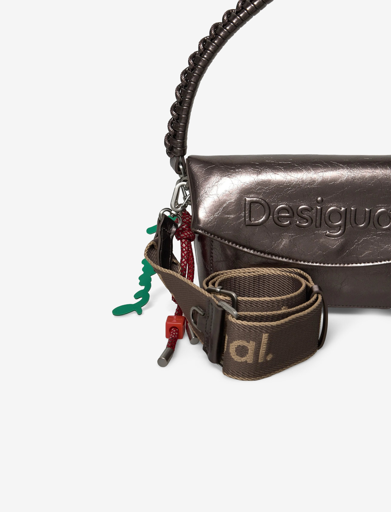 Desigual - HALF LOGO TR - skuldertasker - 9225 brushed silver - 4