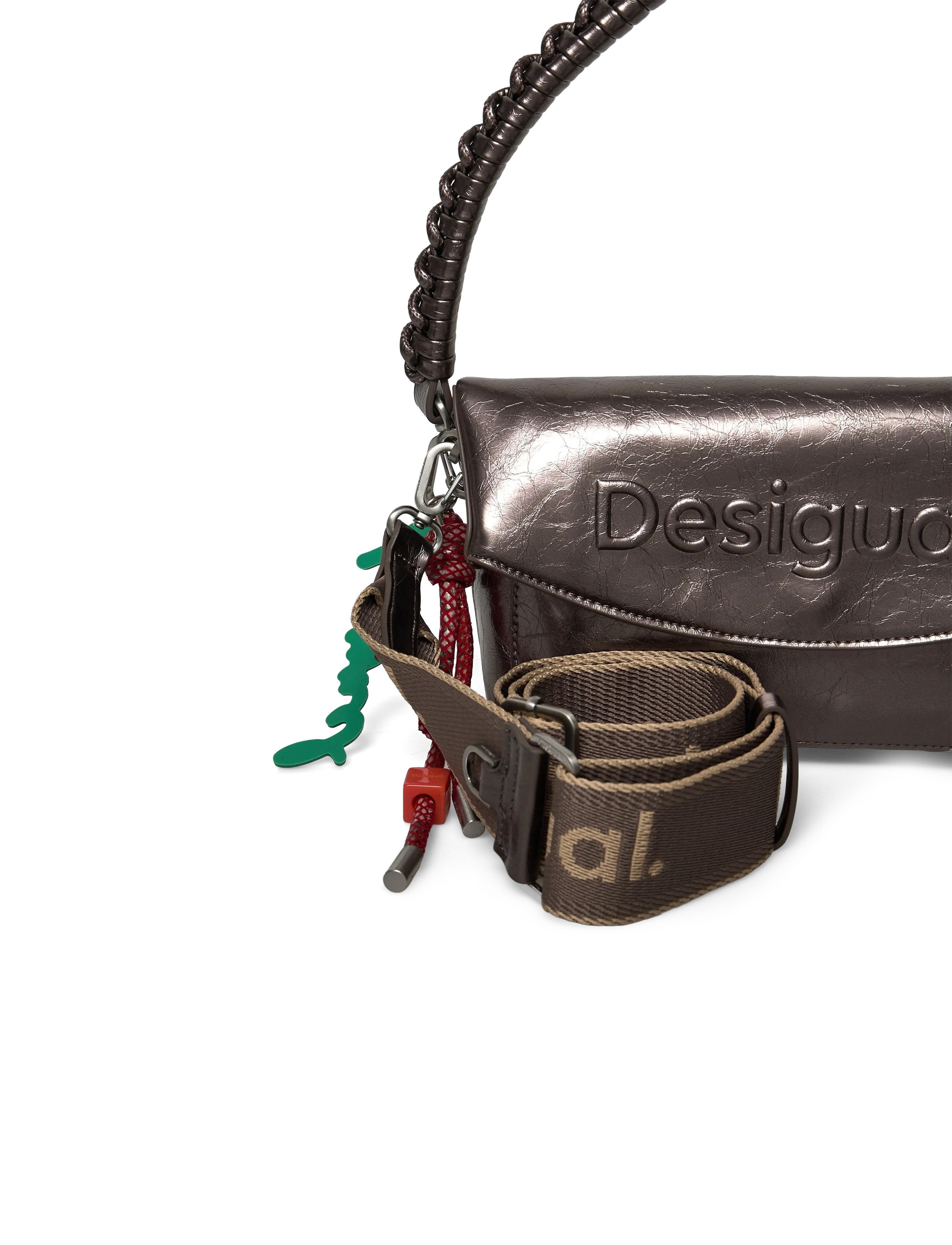 Desigual - HALF LOGO TR - vakarėlių drabužiai išparduotuvių kainomis - 9225 brushed silver - 4