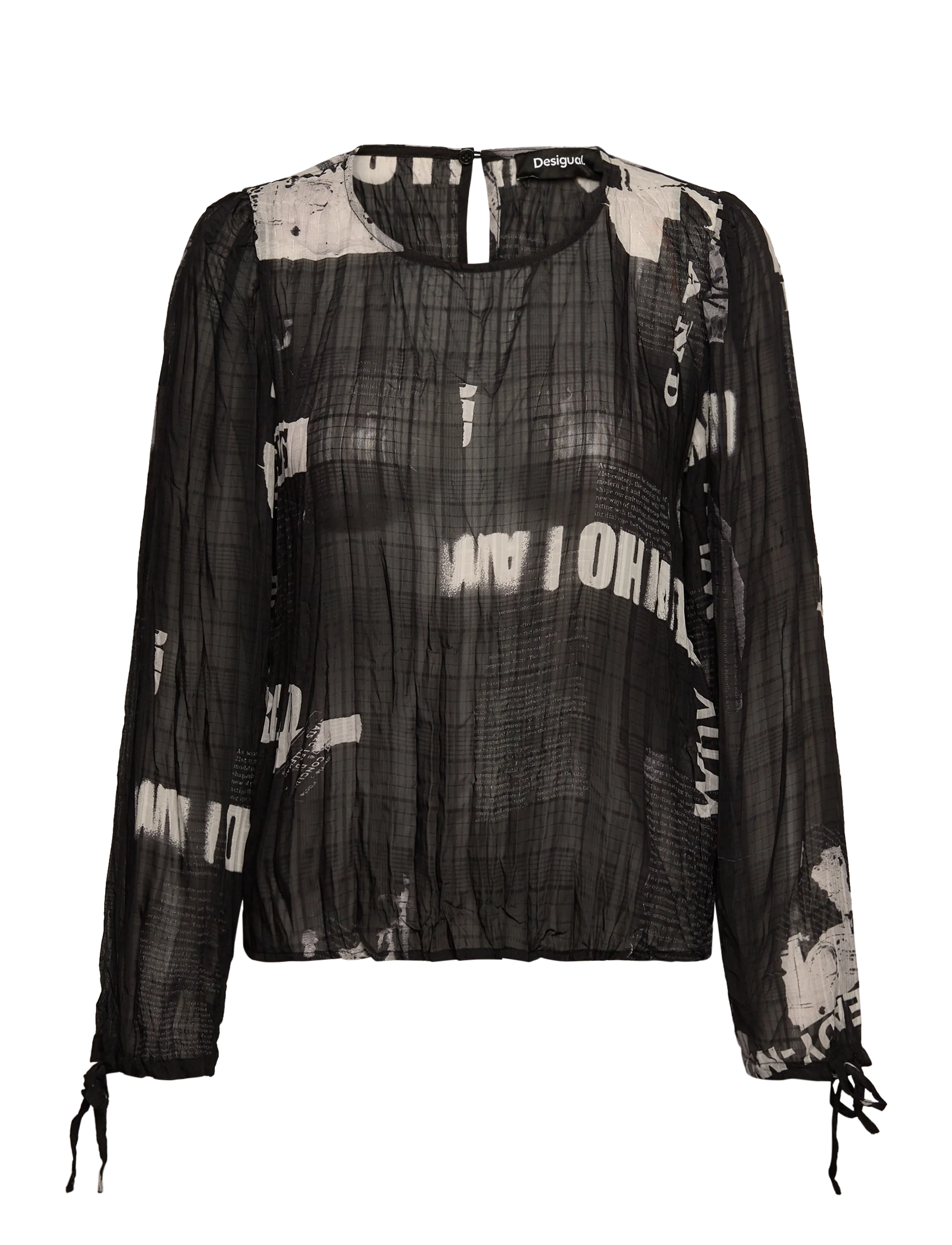 DESIGUAL Breaking News Schwarz - XS - Damen