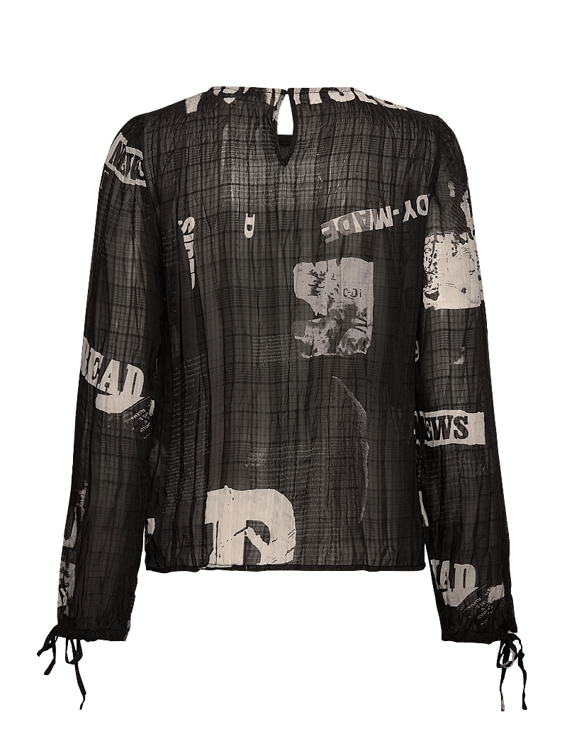 Desigual - BREAKING NEWS - langærmede bluser - black - 1