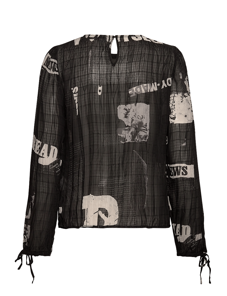 Desigual - BREAKING NEWS - långärmade blusar - black - 1