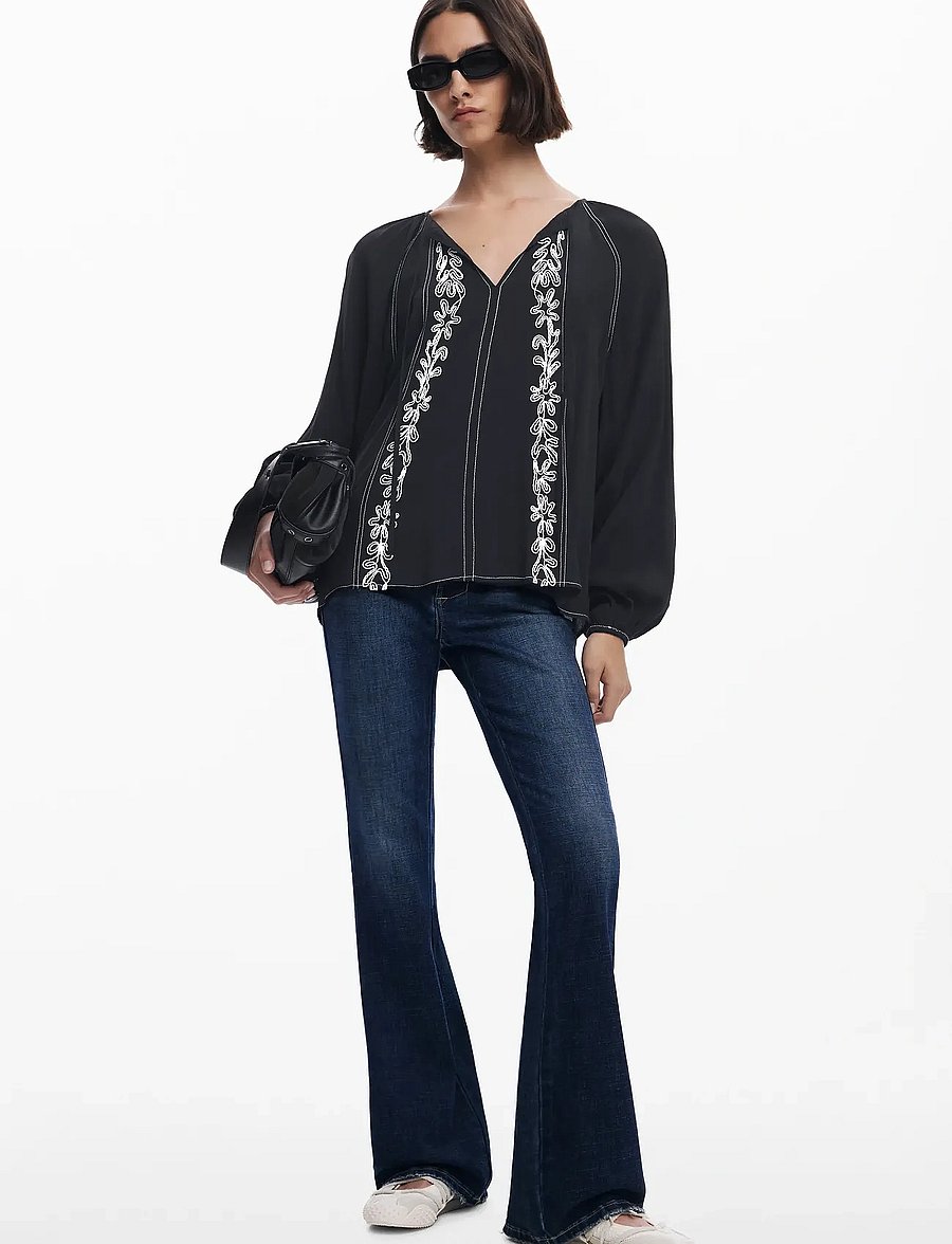 Desigual - TALLO - langärmelige blusen - black - 4