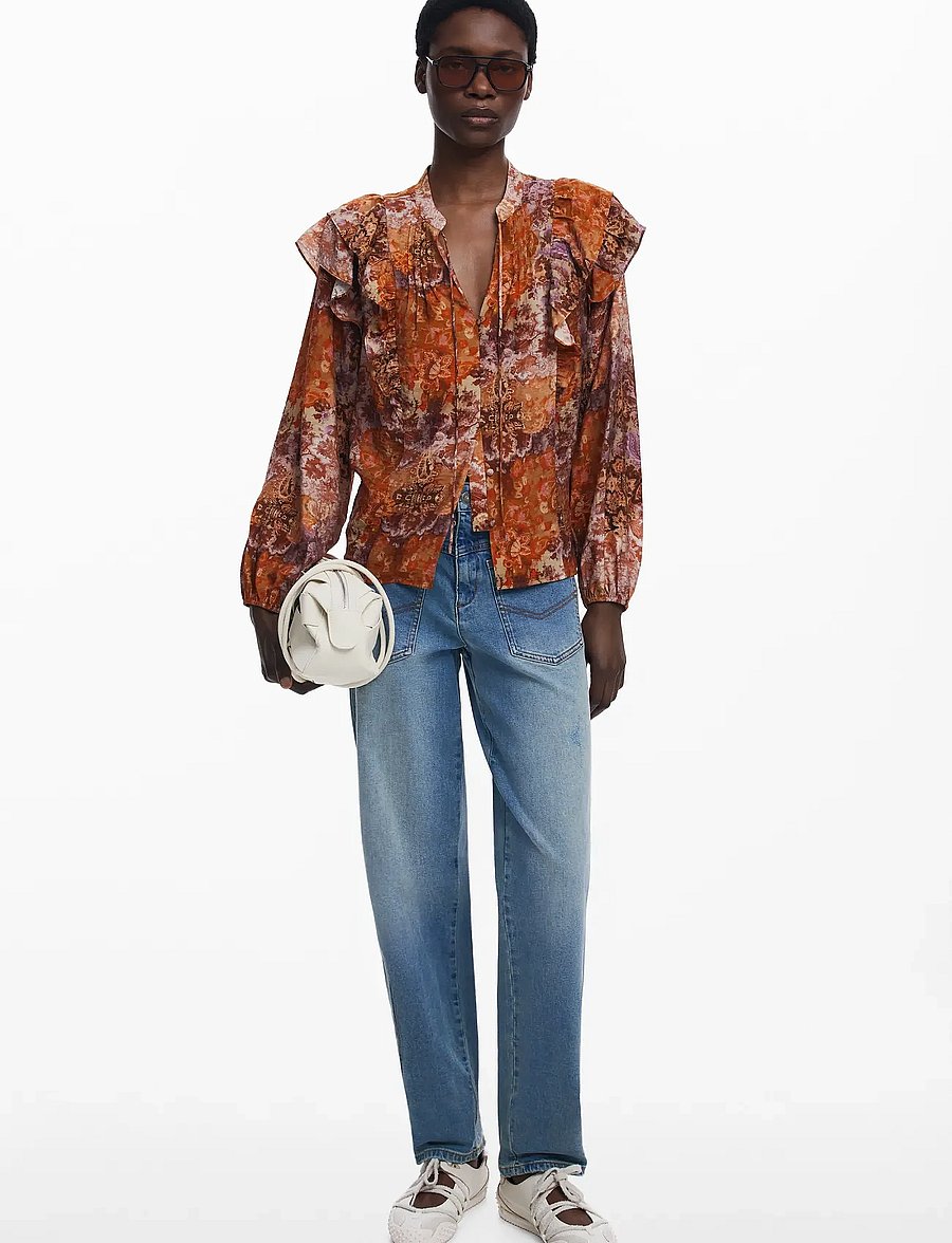 Desigual - ROMANTICA - langærmede bluser - orange - 4