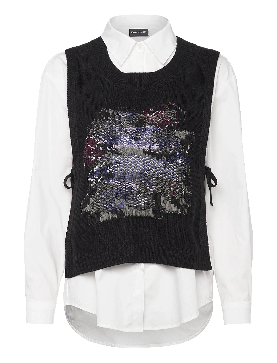 Desigual - CHALECO - denimskjorter - white - 1