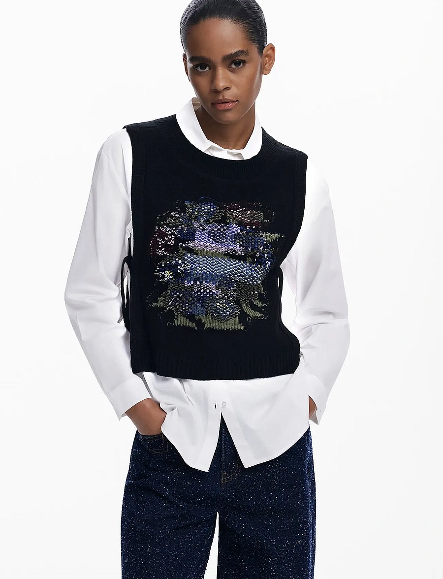 Desigual - CHALECO - denimskjorter - white - 0