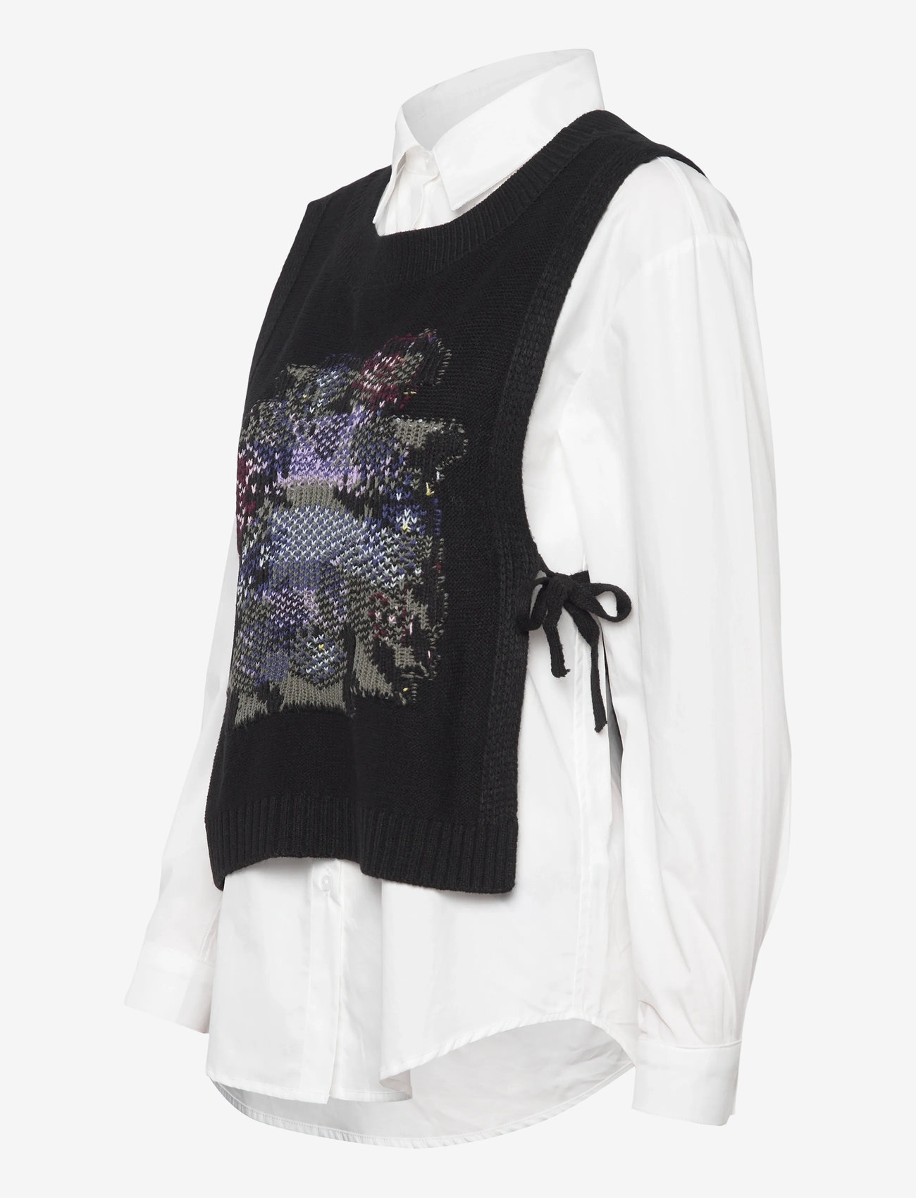 Desigual - CHALECO - langärmlige hemden - white - 2