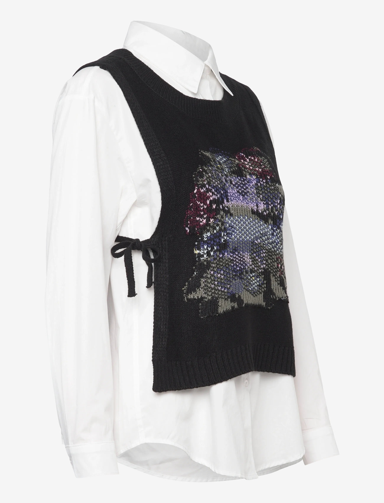 Desigual - CHALECO - langärmlige hemden - white - 3