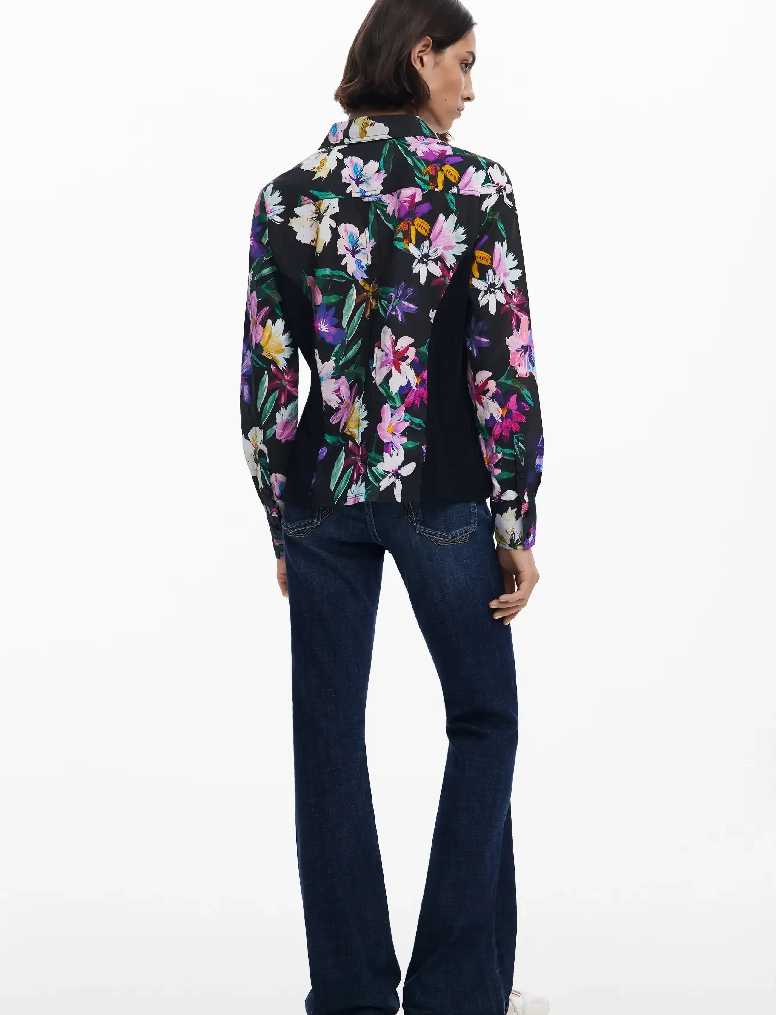 Desigual - COSTADILLO - pikkade varrukatega särgid - black - 3
