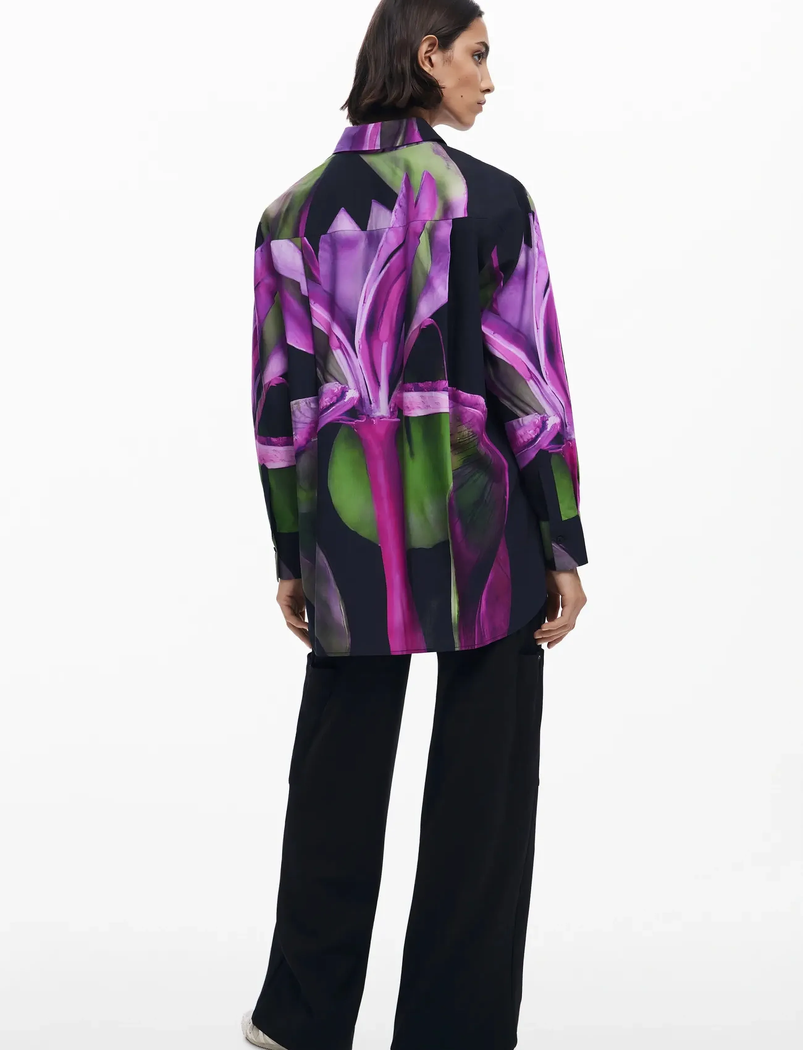 Desigual - ORQUIDEA - langärmlige hemden - 3175 fuchsia purple - 5