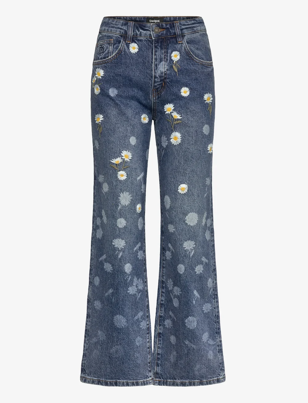 Desigual - DAISYS - brede jeans - blue - 1