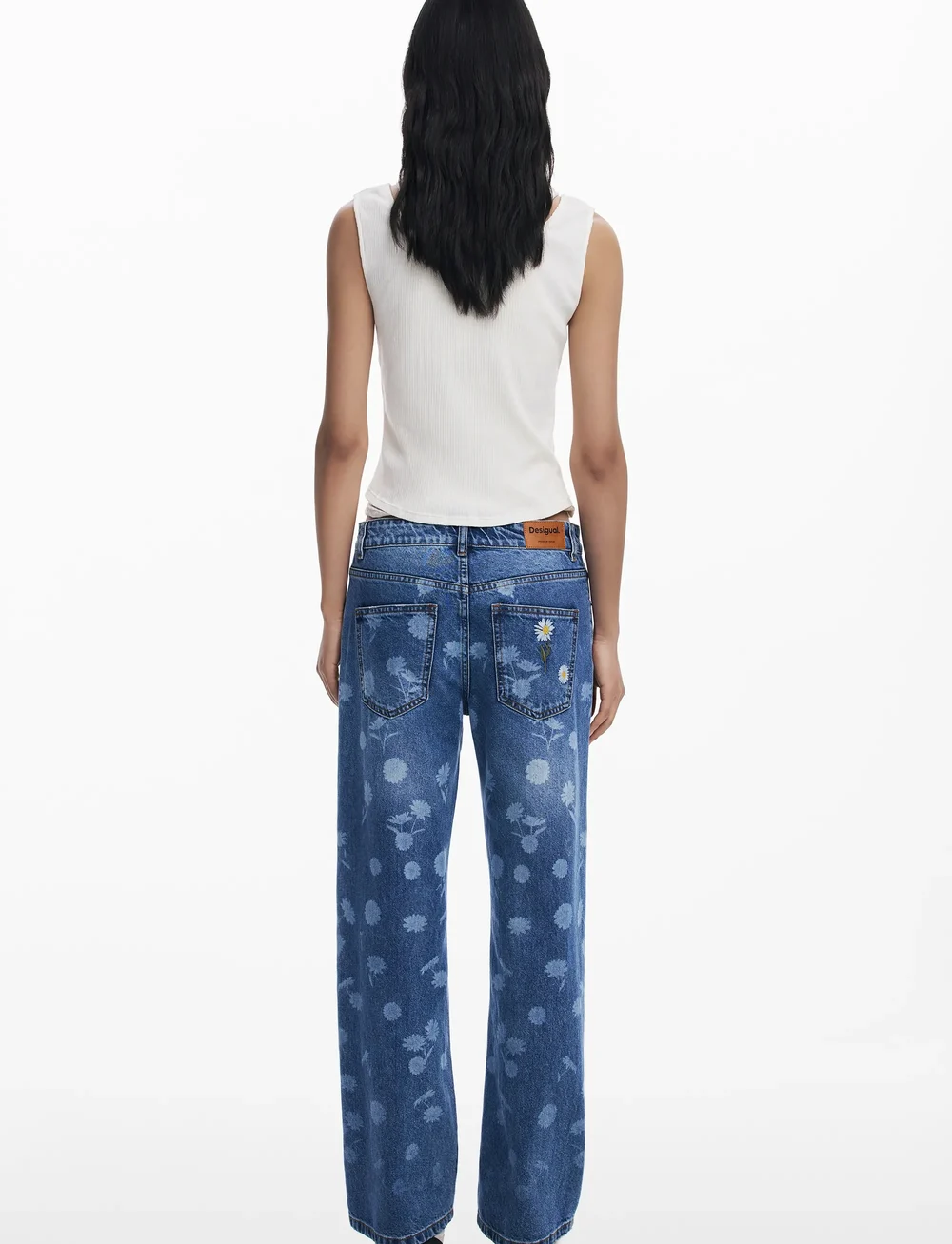 Desigual - DAISYS - brede jeans - blue - 3