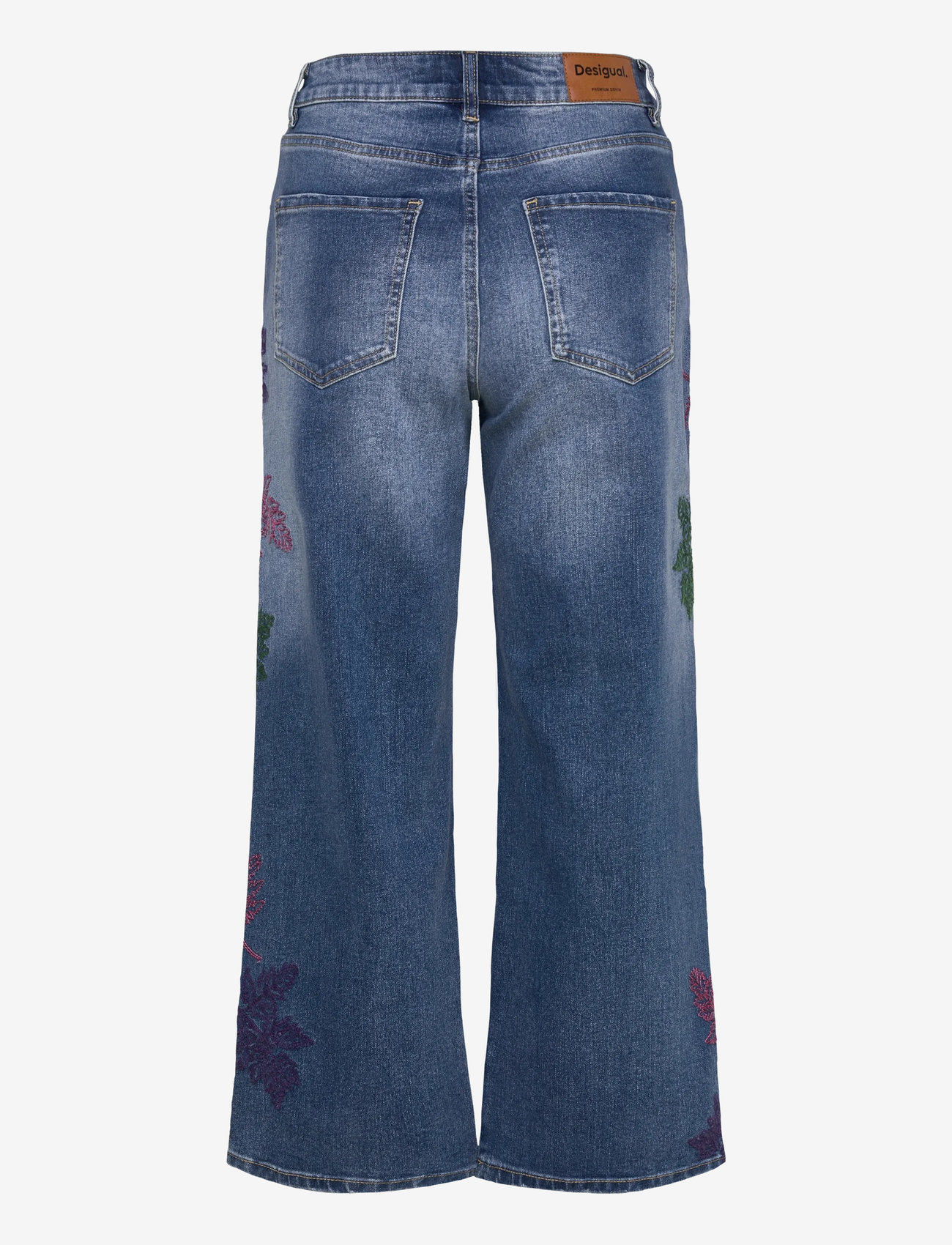 Desigual - BOTANI - hosen mit weitem bein - blue - 1