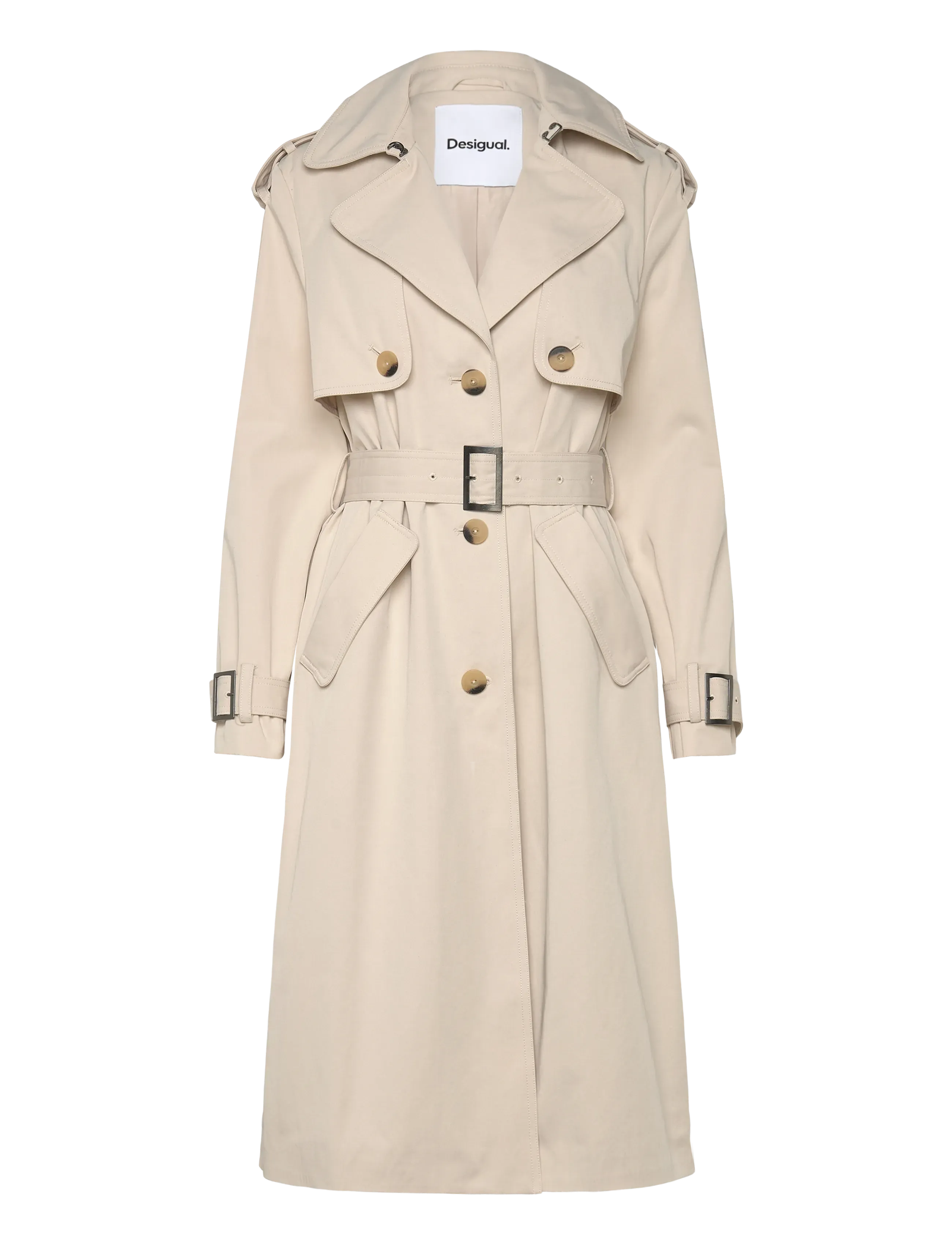 Desigual - TRENCH PLEATED - 6008 beige - 1