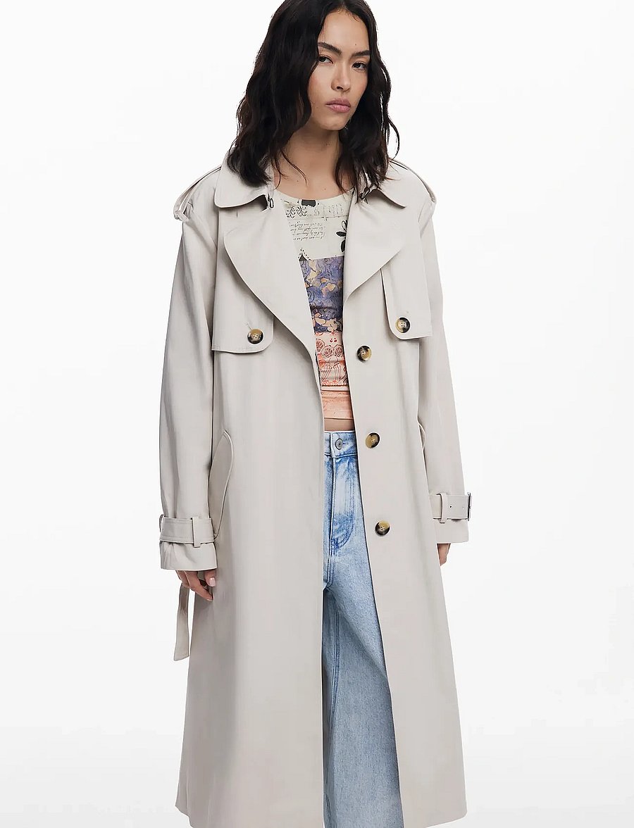Desigual - TRENCH PLEATED - 6008 beige - 0