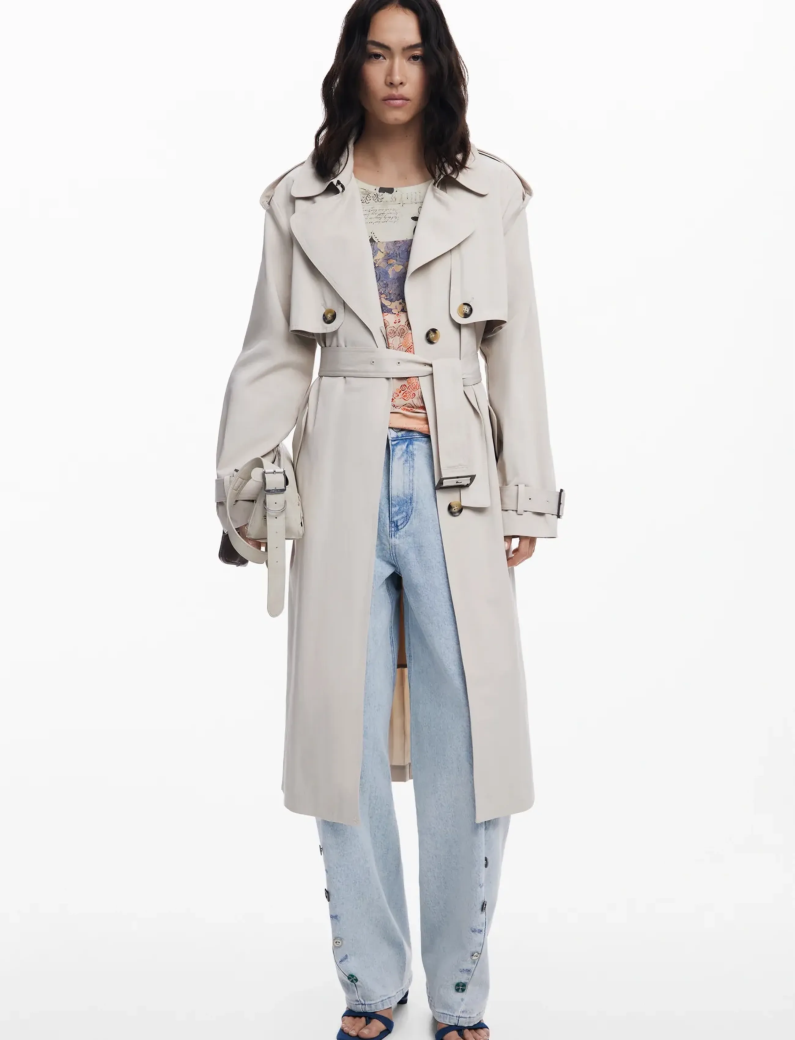 Desigual - TRENCH PLEATED - 6008 beige - 5