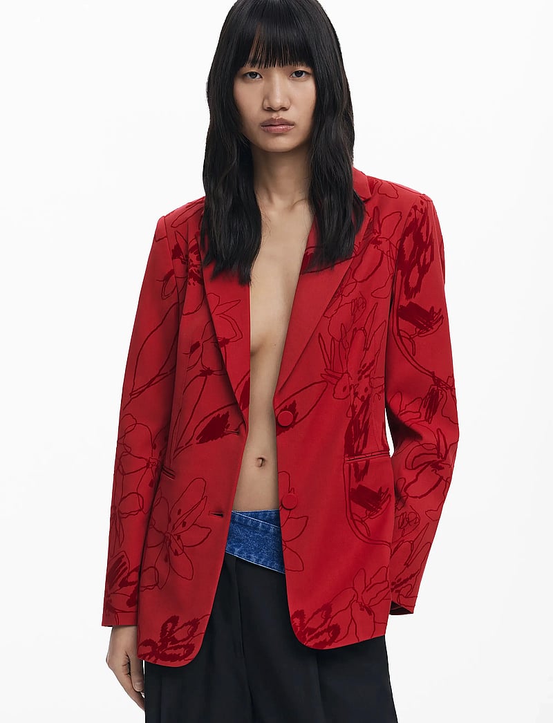 Desigual - BLAZER FLOCKARTY - einreihige blazer - 3092 rojo - 0