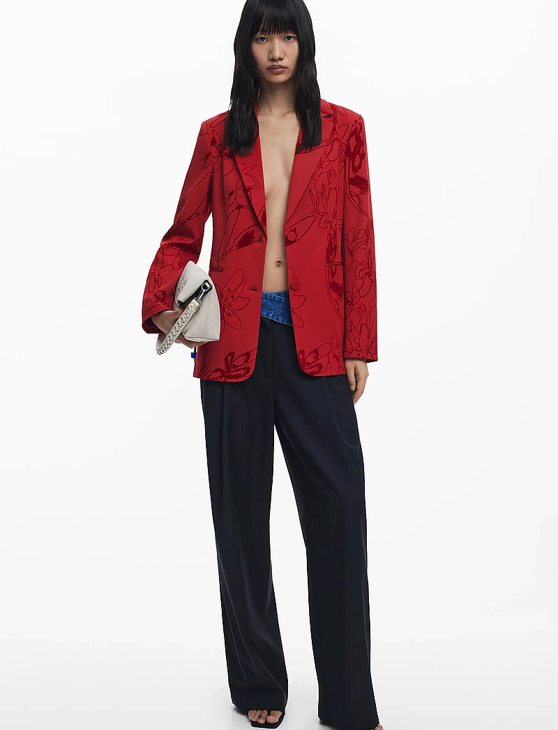 Desigual - BLAZER FLOCKARTY - einreihige blazer - 3092 rojo - 4