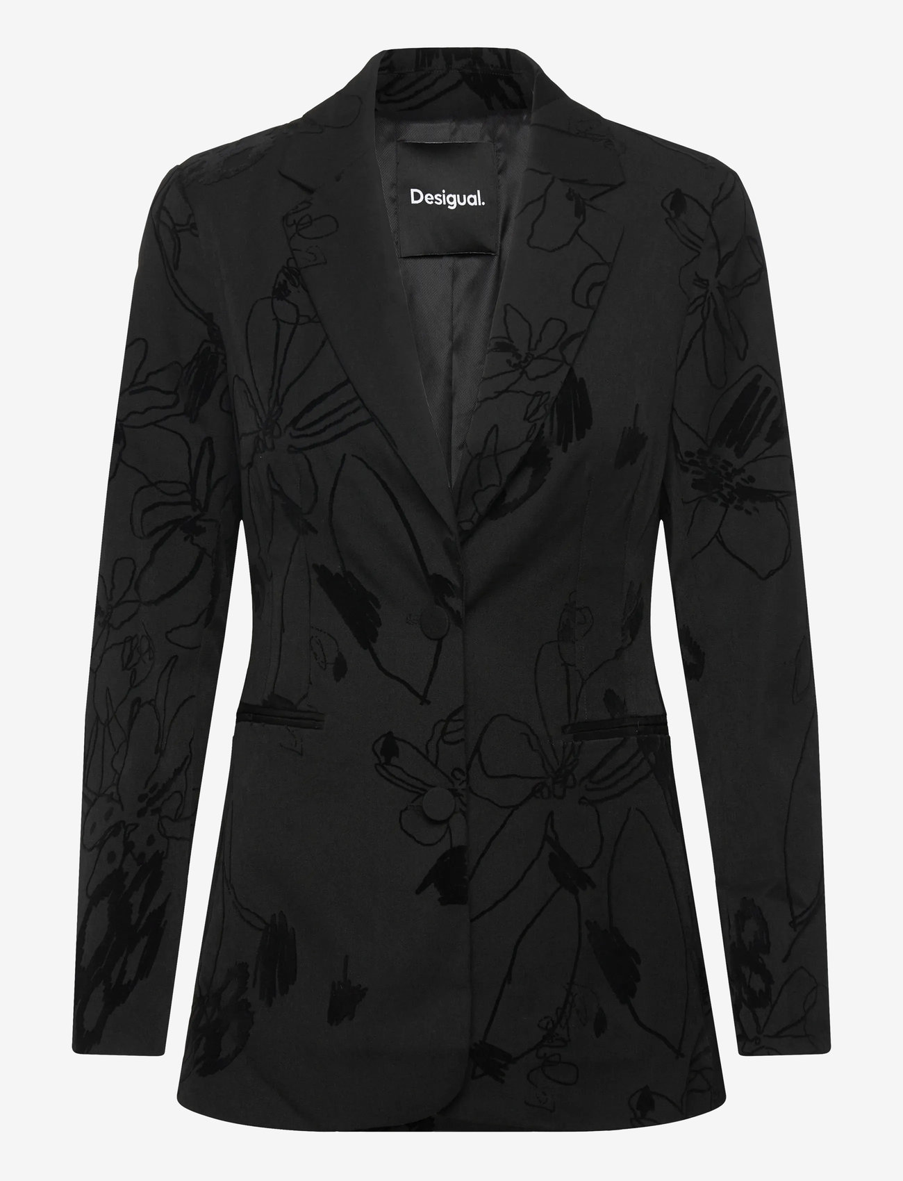 Desigual - BLAZER FLOCKARTY - enkeltradede blazere - black - 0