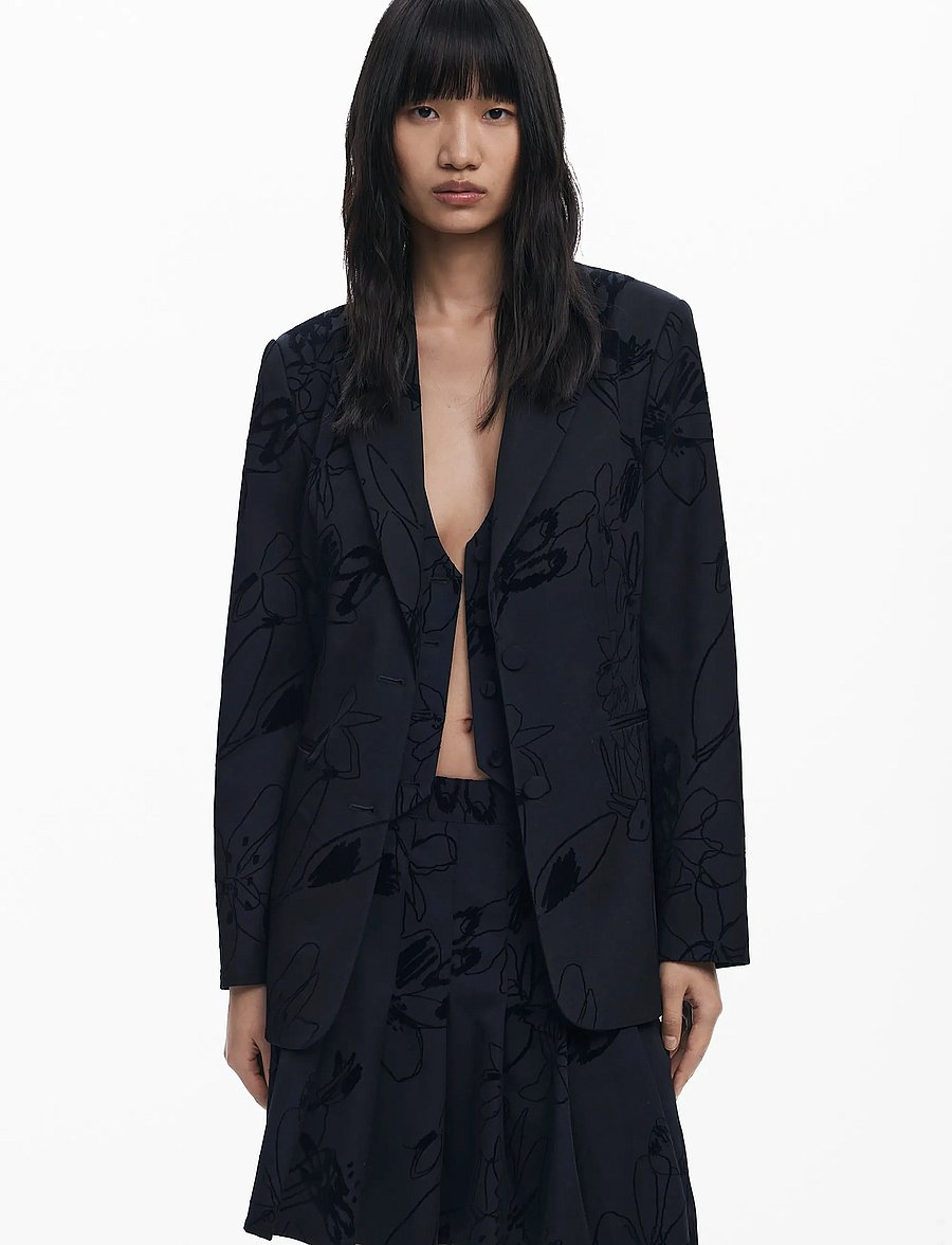 Desigual - BLAZER FLOCKARTY - black - 0