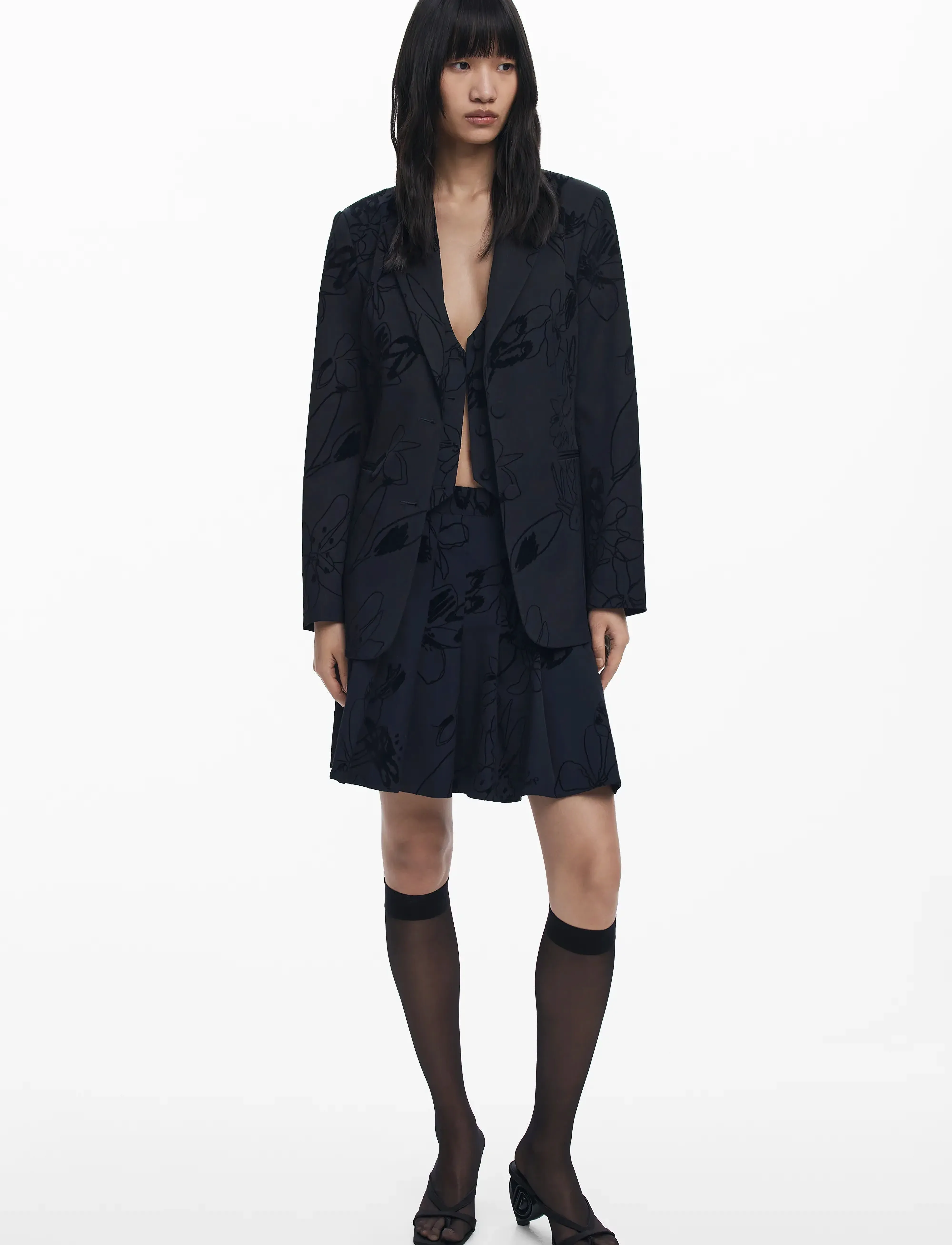 Desigual - BLAZER FLOCKARTY - black - 4