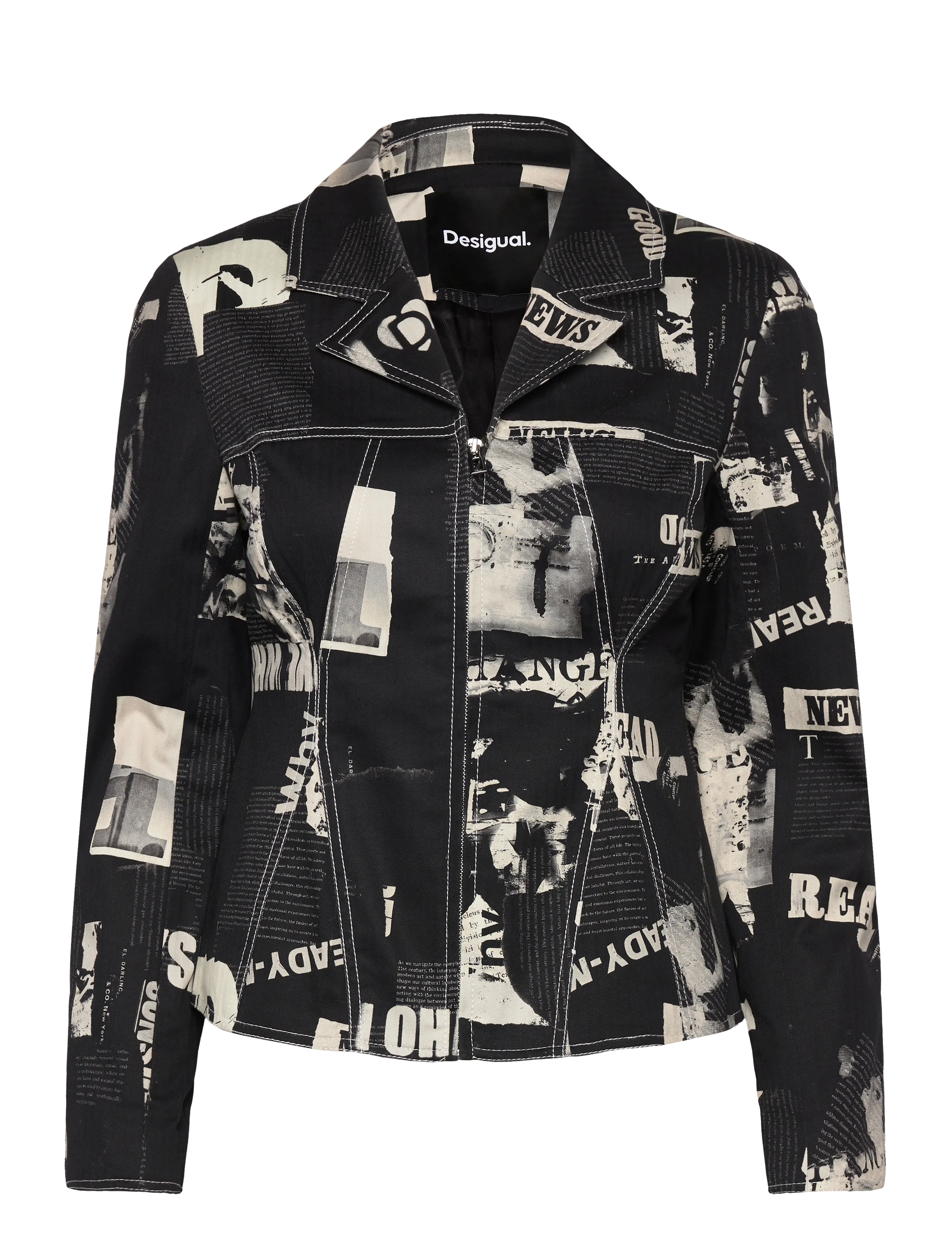 Desigual Blazer Newspaper B (DL25WWEW20) - Single breasted blazers