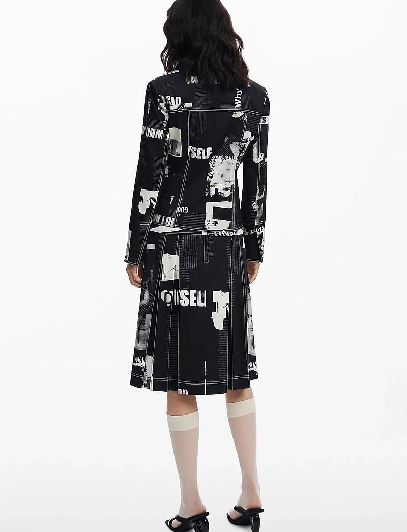 Desigual - BLAZER NEWSPAPER BL - einreihige blazer - 2006 gris oscuro - 3