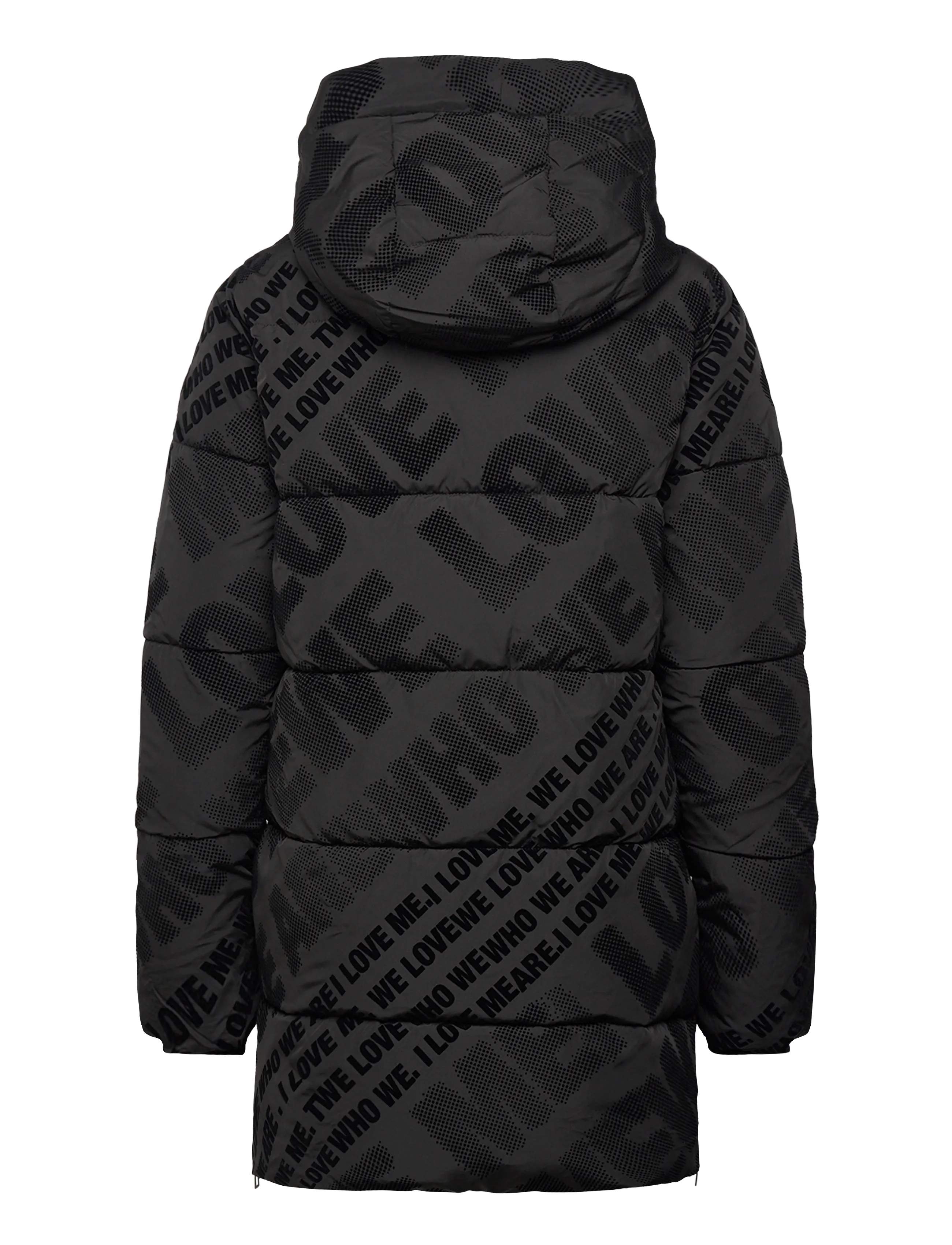 Desigual - PADDED CADERA FLOCK - sulejoped ja voodriga joped - black - 2