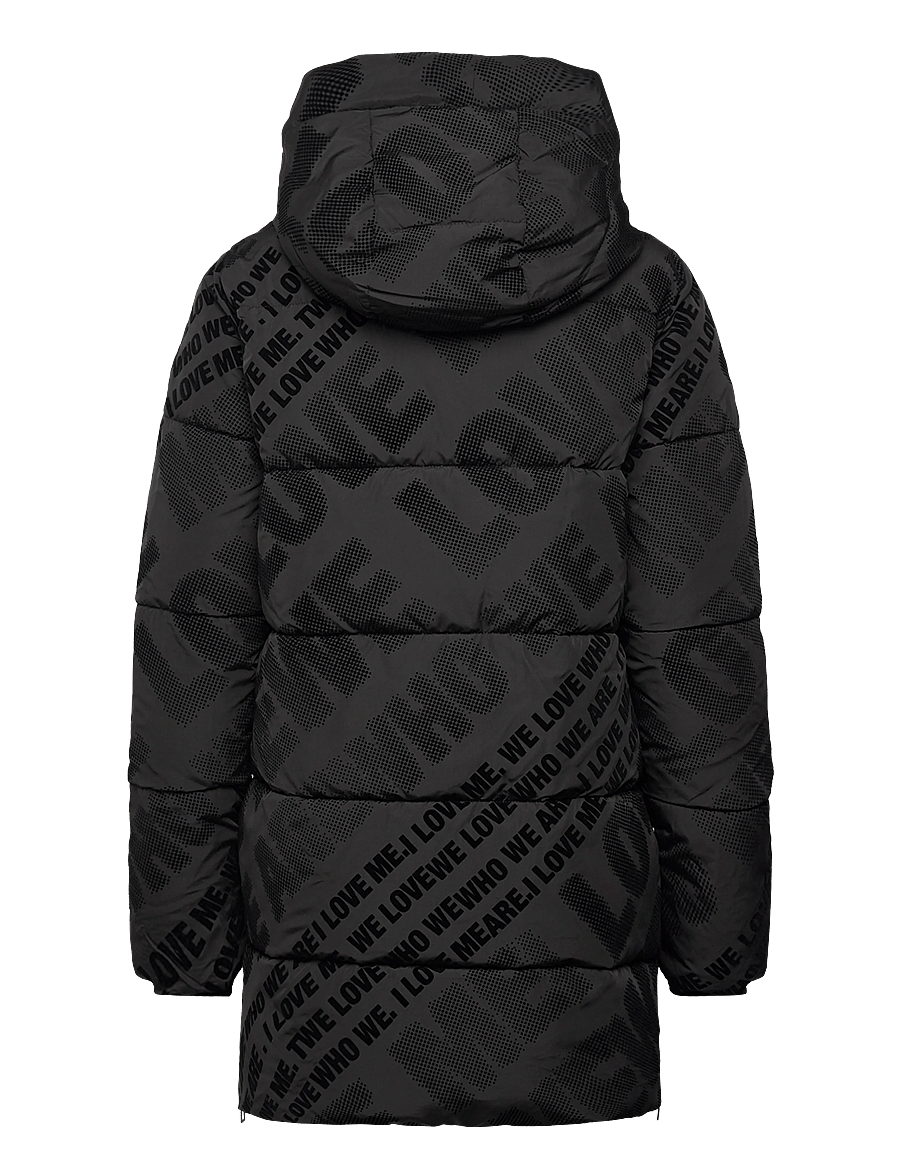 Desigual - PADDED CADERA FLOCK - daunenmäntel - black - 2