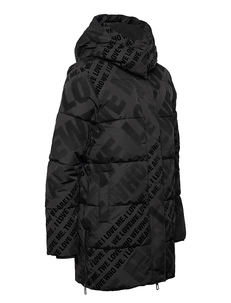 Desigual - PADDED CADERA FLOCK - voodriga mantlid - black - 3